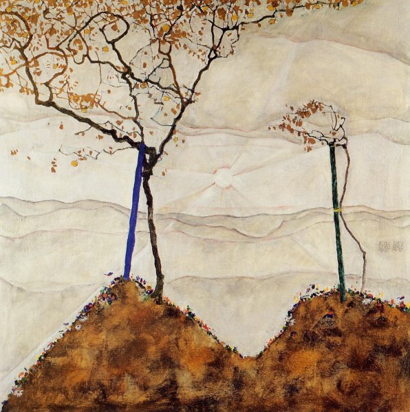 Main Product Photo of Autumn Sun I Painting by Egon Schiele