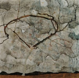 Autumn Tree in Stirred Air by Egon Schiele Oil Painting