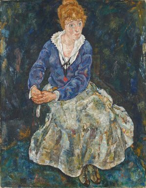 Bildnis der Frau des Kunstlers, Edith Schiele by Egon Schiele Oil Painting
