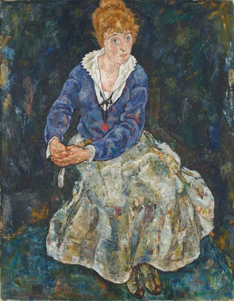 Main Product Photo of Bildnis der Frau des Kunstlers, Edith Schiele  Painting by Egon Schiele