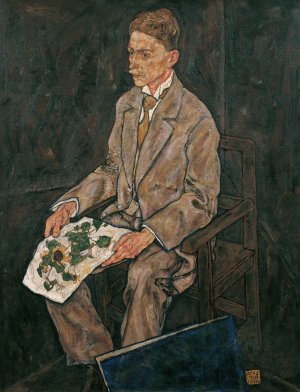 Bildnis Dr. Franz Martin Haberditzl by Egon Schiele Oil Painting