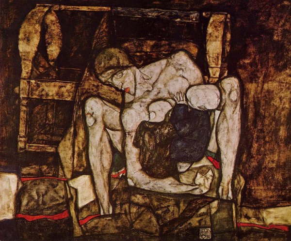 Main Product Photo of Blind Mother Painting by Egon Schiele