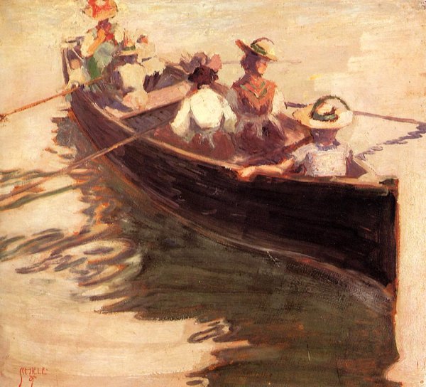 Main Product Photo of Boating Painting by Egon Schiele