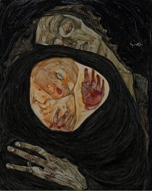 Dead Mother by Egon Schiele Oil Painting