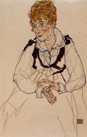 Frau Schiele by Egon Schiele Oil Painting
