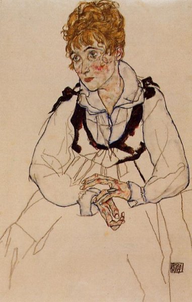 Main Product Photo of Frau Schiele Painting by Egon Schiele