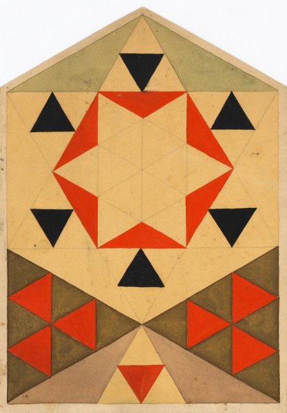 Main Product Photo of Geometrische Studie  Painting by Egon Schiele