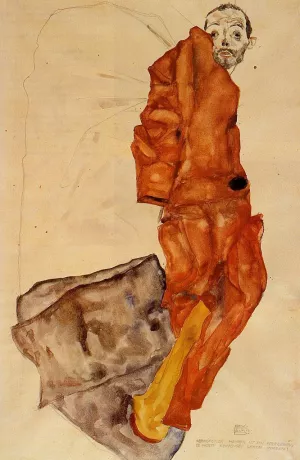 Hindering the Artist is a Crime, It is Murdering Life in the Bud! by Egon Schiele Oil Painting