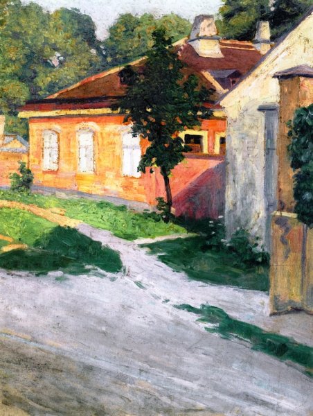 Main Product Photo of House in Hutteldorf Painting by Egon Schiele