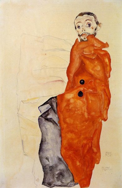 Main Product Photo of I Love Antitheses Painting by Egon Schiele