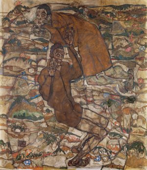Levitation by Egon Schiele Oil Painting