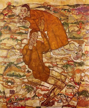 Levitation by Egon Schiele - Oil Painting Reproduction