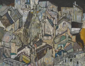 Modling II by Egon Schiele Oil Painting
