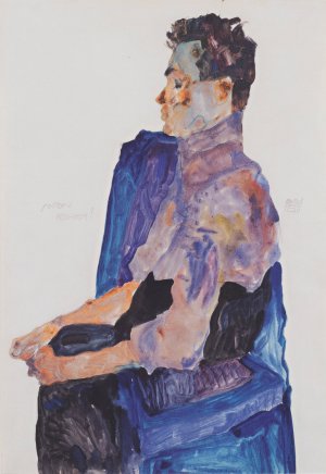 Portrait of Anton Peschka by Egon Schiele Oil Painting
