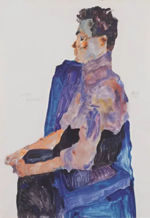 Portrait of Anton Peschka by Egon Schiele Oil Painting