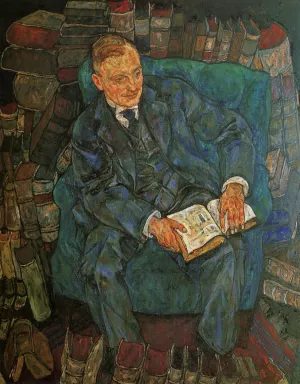 Portrait of Dr. Hugo Koller by Egon Schiele - Oil Painting Reproduction