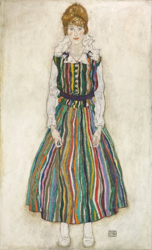 Portrait Of Edith by Egon Schiele Oil Painting