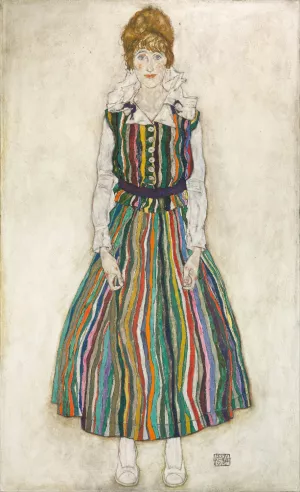 Portrait Of Edith by Egon Schiele Oil Painting