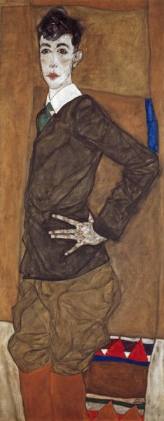 Portrait of Erich Lederer by Egon Schiele Oil Painting