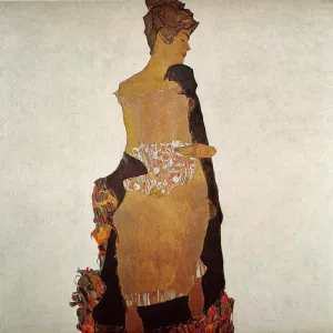 Portrait of Gerti Schiele by Egon Schiele Oil Painting