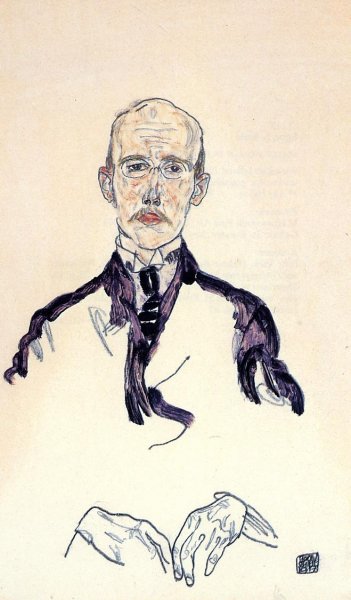 Main Product Photo of Portrait of Karl Maylander Painting by Egon Schiele
