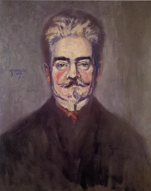 Portrait of Leopold Czihaczek painting by Egon Schiele
