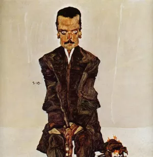 Portrait of the Publisher Eduard Kosmack Oil painting by Egon Schiele