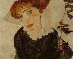 Portrait of Valerie Neuzil Oil painting by Egon Schiele