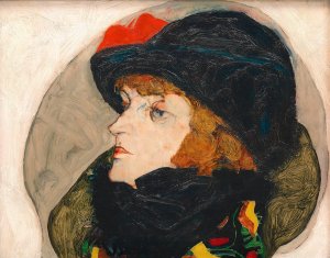 Portrat Ida Roessler by Egon Schiele Oil Painting