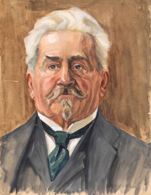 Portrat Leopold Czihaczek by Egon Schiele Oil Painting