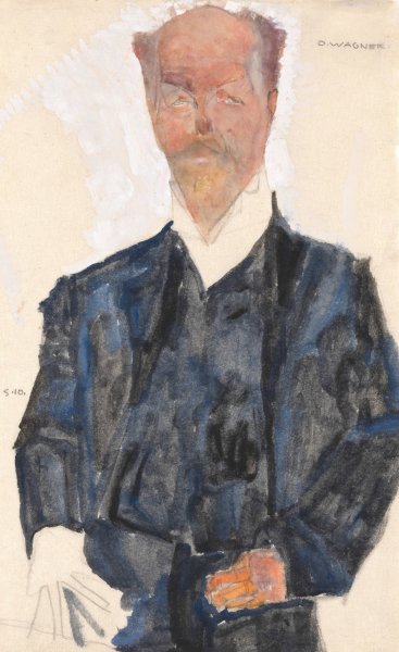 Main Product Photo of Portrat Otto Wagner  Painting by Egon Schiele