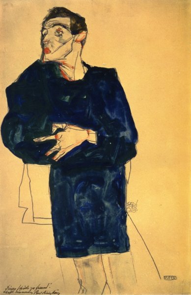 Rufer by Egon Schiele - Hand-Painted Oil Painting Reproduction
