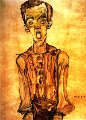 Self Portrait 2 by Egon Schiele Oil Painting