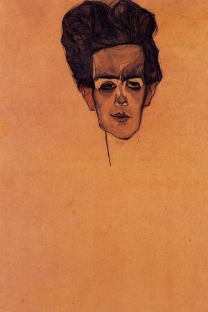Self Portrait 3 Oil painting by Egon Schiele