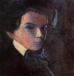 Self Portrait, Facing Right by Egon Schiele Oil Painting