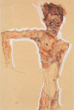 Self-Portrait by Egon Schiele Oil Painting