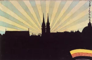Silhouette of Klosterneuburg by Egon Schiele Oil Painting