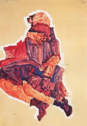 Sleeping Child by Egon Schiele - Oil Painting Reproduction