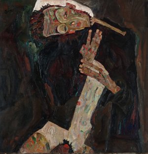 The Lyricist by Egon Schiele Oil Painting