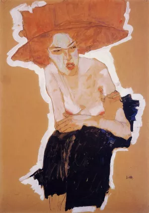 The Scornful Woman by Egon Schiele - Oil Painting Reproduction
