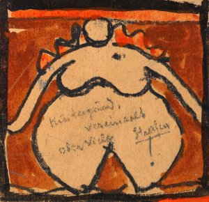 uppiger weiblicher Akt by Egon Schiele Oil Painting