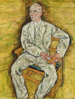 Victor Ritter von Bauer by Egon Schiele Oil Painting