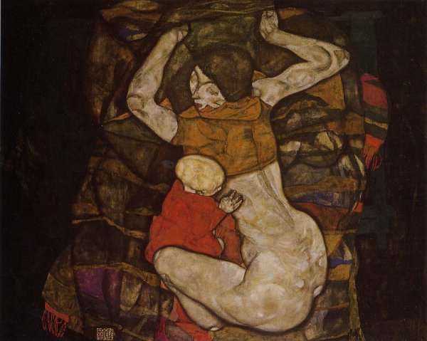 Main Product Photo of Young Mother also known as Blind Mother Painting by Egon Schiele