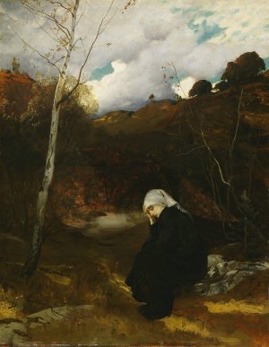 Andante. Autumn Evening at Ask by Eilif Peterssen Oil Painting