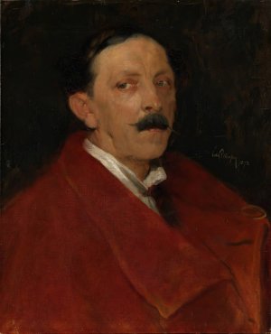 En ungarsk baron by Eilif Peterssen Oil Painting