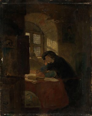 Faust by Eilif Peterssen Oil Painting