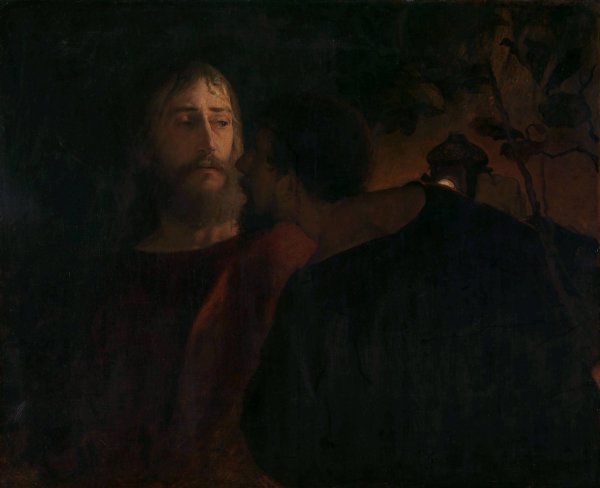 Judas Iskariot  by Eilif Peterssen - Hand-Painted Oil Painting Reproduction