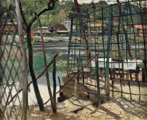 Landscape from Meudon, France by Eilif Peterssen Oil Painting