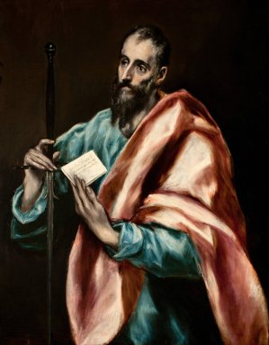 Apostle Saint Paul by El Greco (Domenikos Theotokopoulos) Oil Painting