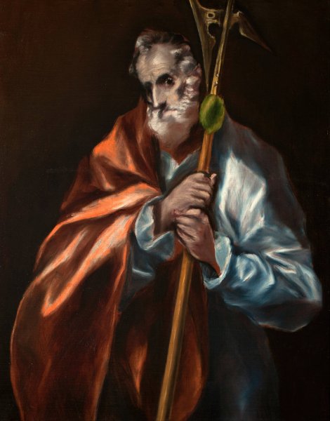 Main Product Photo of Apostle St Thaddeus  Painting by El Greco (Domenikos Theotokopoulos)